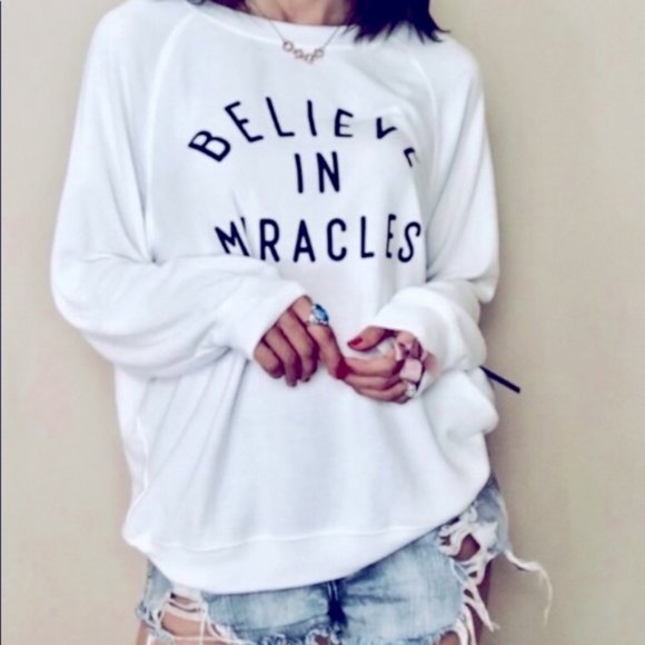 Wildfox Tops - Wildfox Believe in Miracles Sweatshirt Sommers